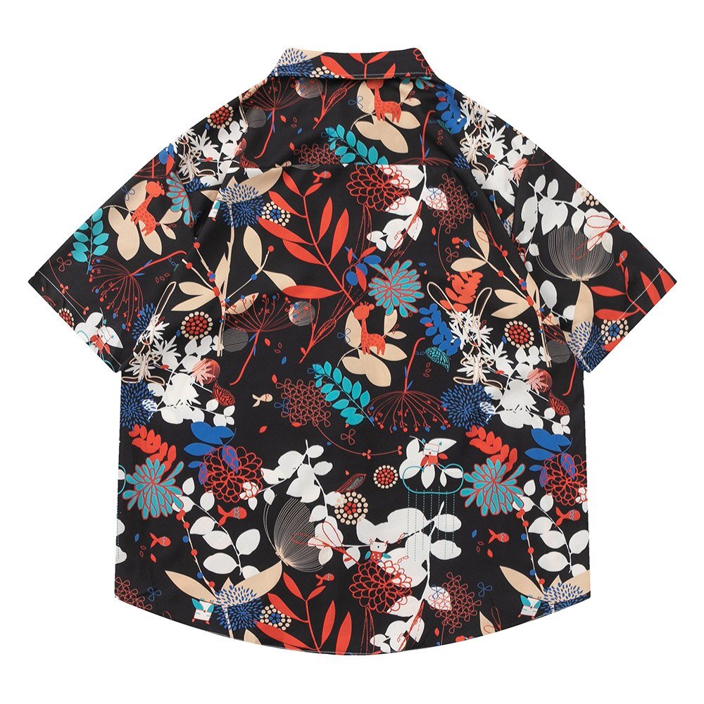 Hawaian Flowers Beach Shirt – Teeraphy